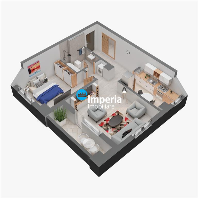 Apartament 2 camere, decomandat, de vanzare, Dacia, bloc nou