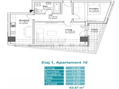 Apartament cu 2 camere ,TatarasiMetalurgie
