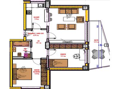 Apartament de vanzare,3 camere , bloc nou,zona rond Pacurari