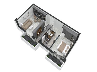 Apartament de vanzare,2 camere decomandat, bloc nou, Pacurari Kaufland