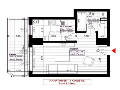 Apartament 1 camera de vanzare Copou