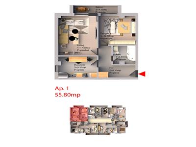 Apartamente de vanzare, 2 camere, bloc nou, zona CUG COMISION 0%