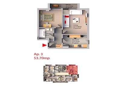 Apartamente de vanzare, 2 camere, bloc nou, zona CUG COMISION 0%