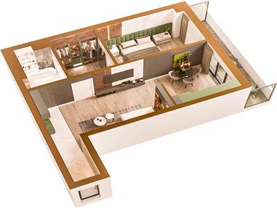 Apartament 2 camere 64MP, Mutare Rapida, Copou  Garden
