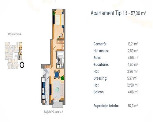 Apartament 2 camere, Proiect Deosebit Pacurari Comision 0% Loc de parcare inclus!
