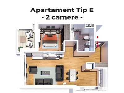 Apartament 2 camere Tatarasi   Green Park, 57 MP utili plus terasa de 50 mp!!!