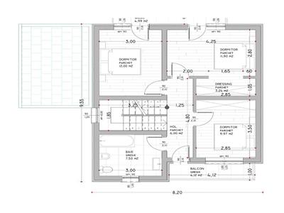 Vila P+E 120 mp, beci,  400 teren, 5 drumuri, Valea Adanca