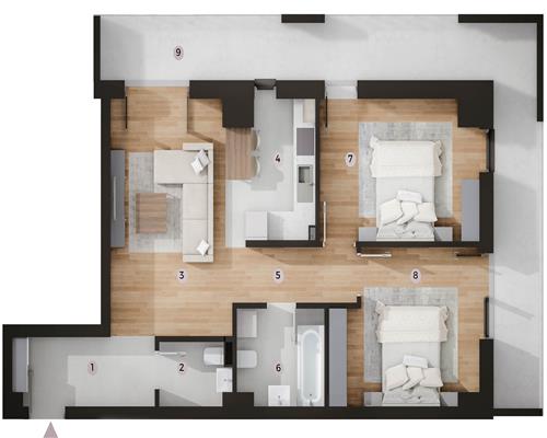 Apartamente noi 3 camere, 2 bai , Tatarasi  Kaufland, Pret Promotional!