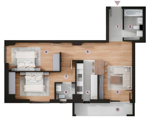 Proiect NOU Tatarasi  Kaufland, apartamente 3 camere pret Promotional!