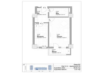 Apartamente noi, zona Tatarasi  2 Baieti, 1 camera decomandat