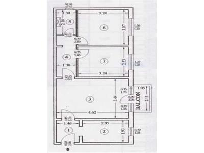 Apartament cu 3 camere, nedecomandat, etaj 3/4, Alexandru cel bun, Pt Voievozilor