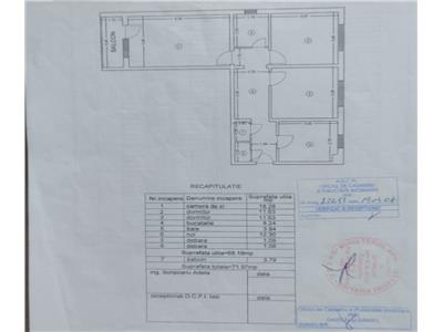 apartament cu 3 camere, decomandat, 72mp, piata voievozilor, alexandru cel bun Iasi
