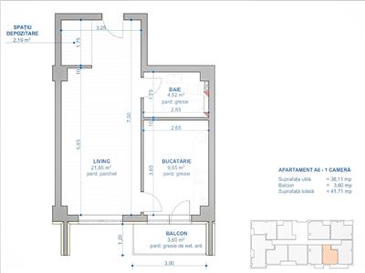 Proiect nou autorizat zona Nicolina  CUG, ap. 1 camera D