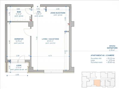 Proiect nou autorizat NicolinaCUG, 2 camere D