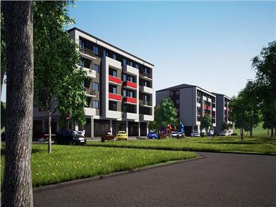 Apartament 3 camere, de vanzare, 78 mp2, cu gradina, bloc nou, zona Visan, Bucium