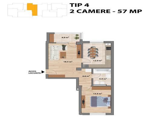 Apartamente noi, 2 camere NicolinaCUG,  Tudor Neculai