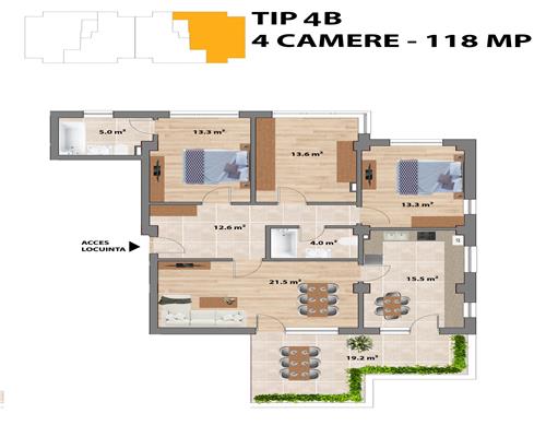 Apartamente spatioase, 4 camere, Nicolina  CUG