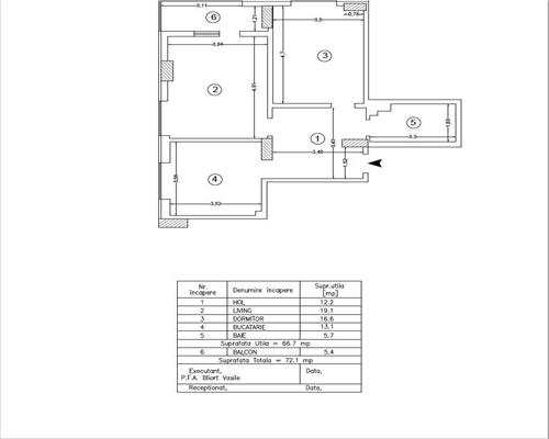 Apartament 2 cam, decomandat de vanzare in zona Copou  Aleea Sadoveanu