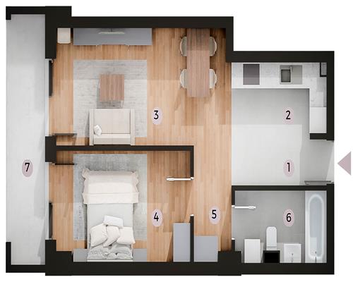 Proiect noi Tatarasi Kaufland, Apartamente 2 camere pret PROMOTIONAL