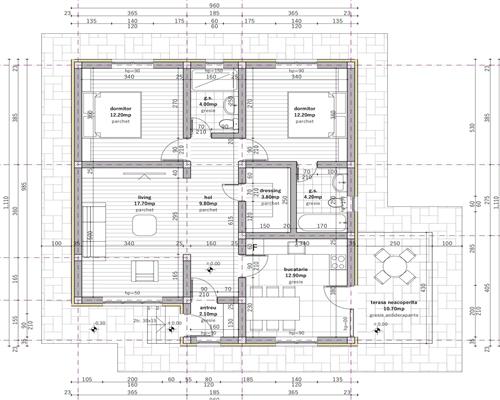 Casa 3 cam, 2 bai, dressing, 500 teren , Chihan Lunca Cetatuii