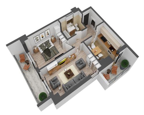 Apartament cu 2 camere Bloc Nou - INTABULAT zona CUG