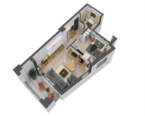 Apartament cu 2 camere Bloc Nou - INTABULAT zona CUG