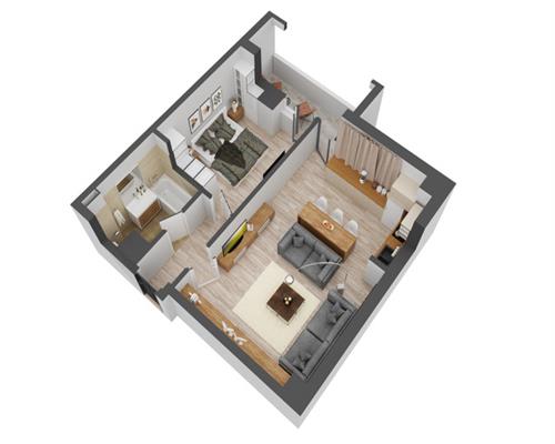 Apartament cu 2 camere Bloc Nou - INTABULAT zona CUG