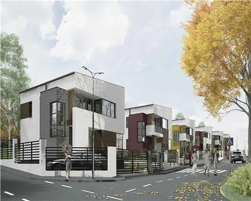 Case moderne de vanzare în cartier exclusivist
