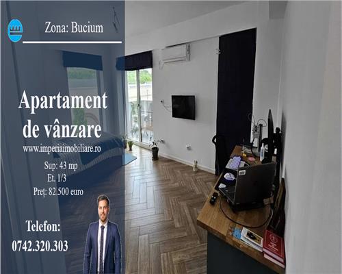 Apartament 1 cam, decomandat de vanzare in zona Bucium - Freya, bloc intabulat Iasi