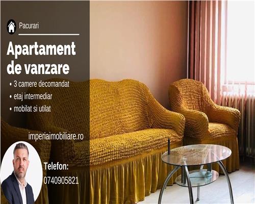 Apartament 3 camere de vanzare Pacurari