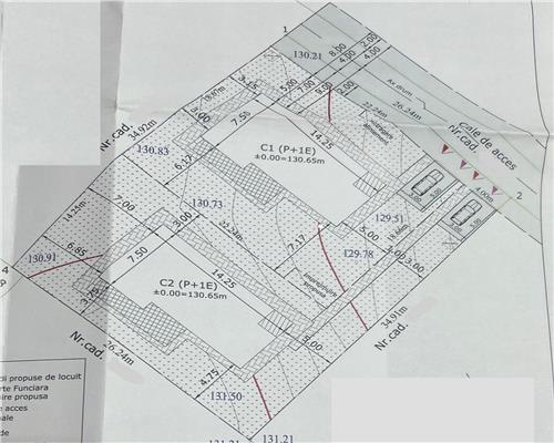 Teren 916 mp, Autorizatie 2 Case,  str. Cosarilor Valea Adanca Iasi