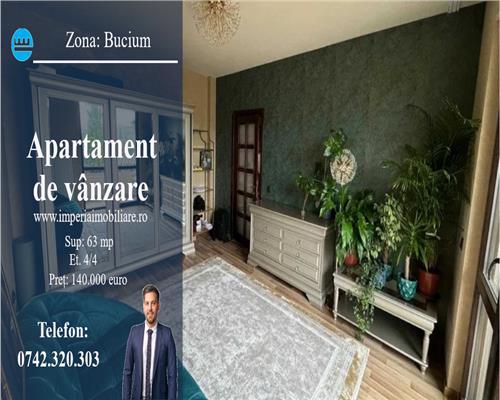 Apartament 2 cam, decomandat, de vanzare in zona Bucium --