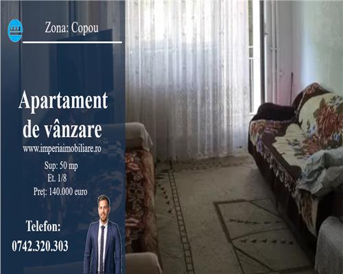 Apartament 2 cam, semi - decomandat, de vanzare in zona Copou - Parc Copou