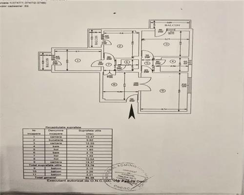 Apartament 3 camere de vanzare Moara de foc Autocenter