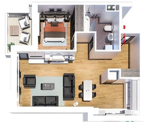 Tatarasi Green Park, apartament 2 camere, 60 mp,  de vanzare, mobilat, utilat complet si modern!