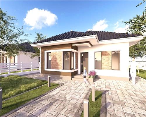 Casă modernă, ansamblu Sollis Residence  93 mu, teren 350 mp, Miroslava, Iași Ciurbesti