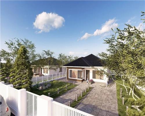 Casă modernă, ansamblu Sollis Residence  93 mu, teren 350 mp, Miroslava, Iași