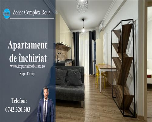 Inchiriez apartament 2 camere, open space, Complex Roua Residence