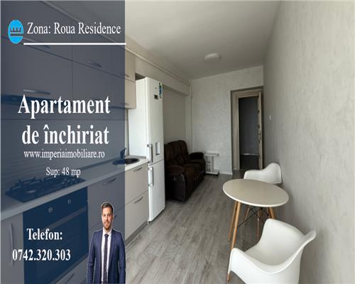 Inchiriez apartament 2 camere, open space, Complex Roua Residence