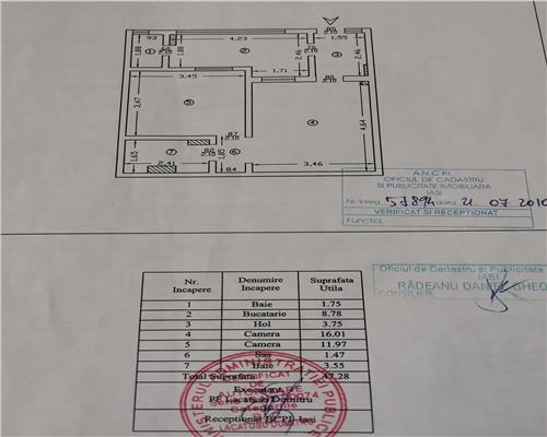 Apartament 2 cam, 48 mp, mobilat, gradina Lunca Cetatuii