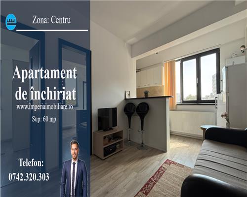 Inchiriez apartament 3 camere, open space, Zona Centru - Palas