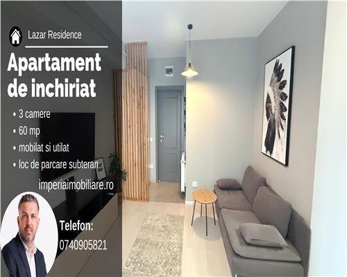 Apartament 3 camere de inchiriat Lazar Residence