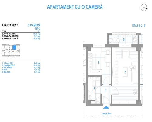 Direct Dezvoltator! Ap 1 cam, finalizat si intabulat! Bucium