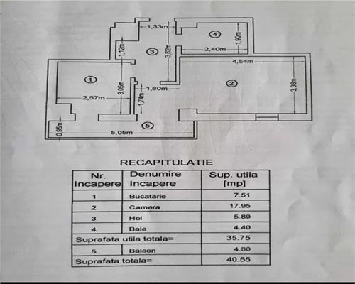 Apartament 1 cam, decomandat de vanzare in zona Tatarasi  Bd Chimiei