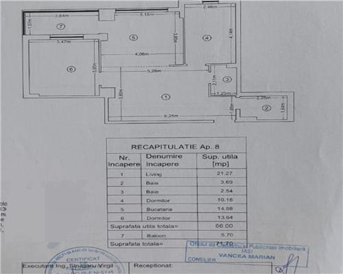 Apartament 3 camere mobilat si utilat, parcare, bloc nou  Tatarasi Lidl!