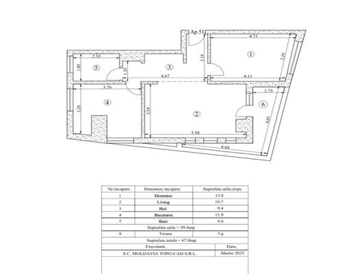 Apartament 2 camere decomandat Tatarasi SUD, bloc nou!