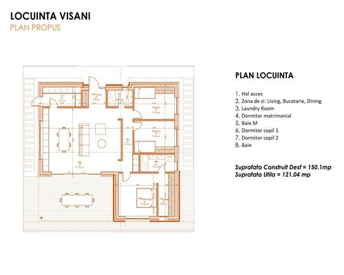 Proiect modern, plan parter cu 1000 mp teren – oportunitate in Bucium Visan