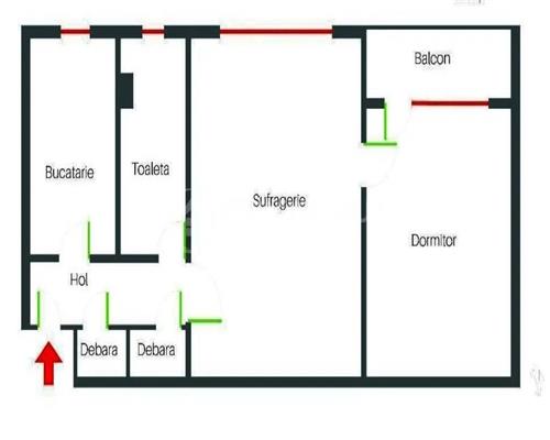 Apartament 2 camere Tudor Vladimirescu  Bucsinescu!