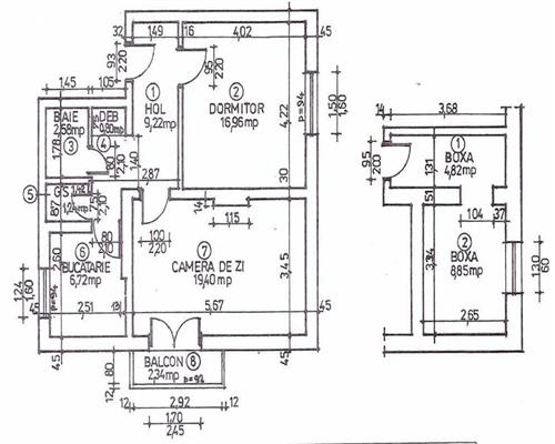 Apartament 2 cam,  decomandat, de vanzare zona Copou  Parc Copou