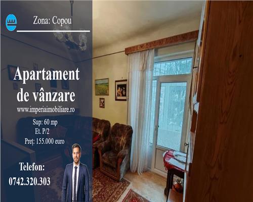 Apartament 2 cam,  decomandat, de vanzare zona Copou - Parc Copou Iasi